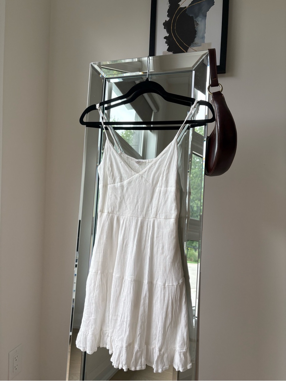 Garage White Spaghetti-Strap Cami Dress